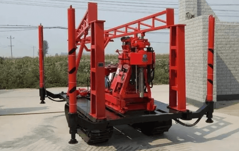 Deep well crawler water well drilling rig