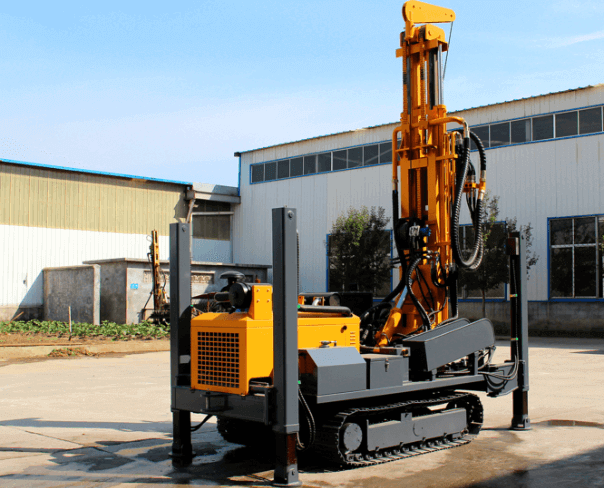 Portable water well drilling rig