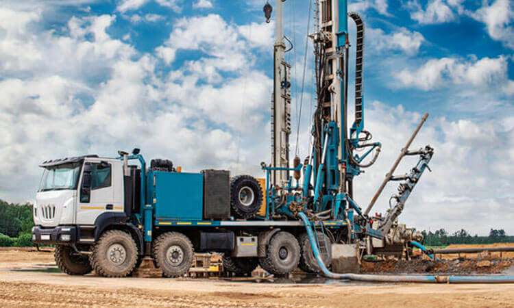 Deep well water well drilling rig