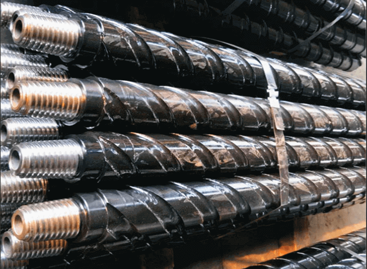 Thread connected oil well drill pipe